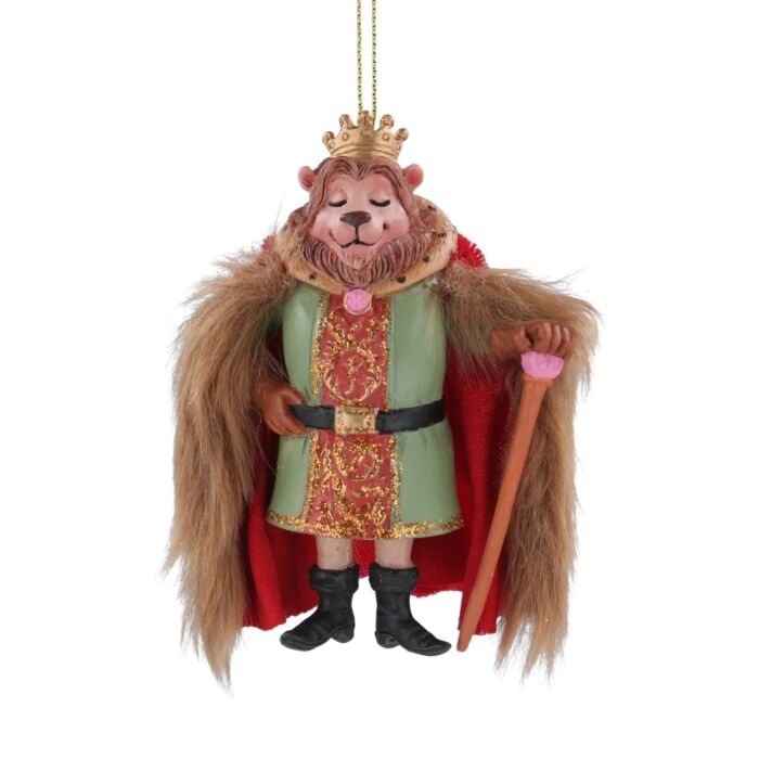Gisela Graham - Resin King Richard The Lion Christmas Tree Decoration